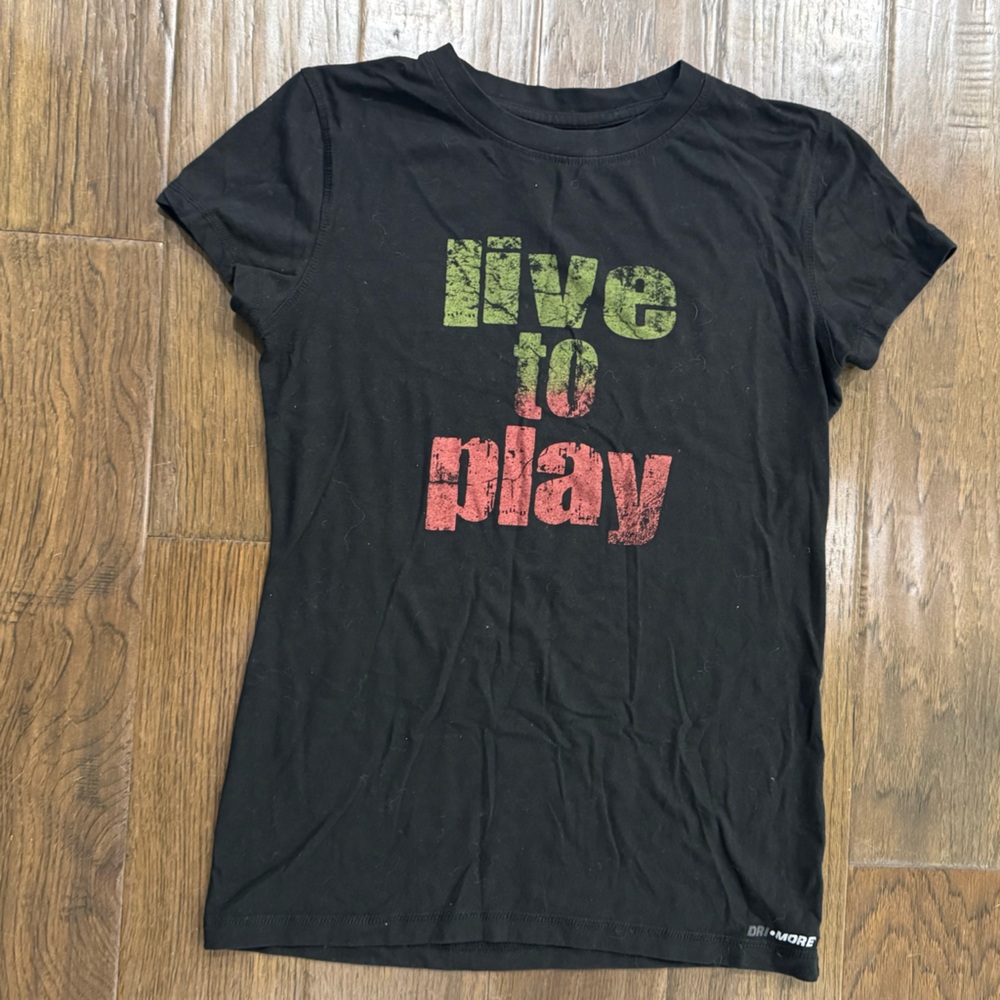Athletic Works Black Cotton Blend Shirt